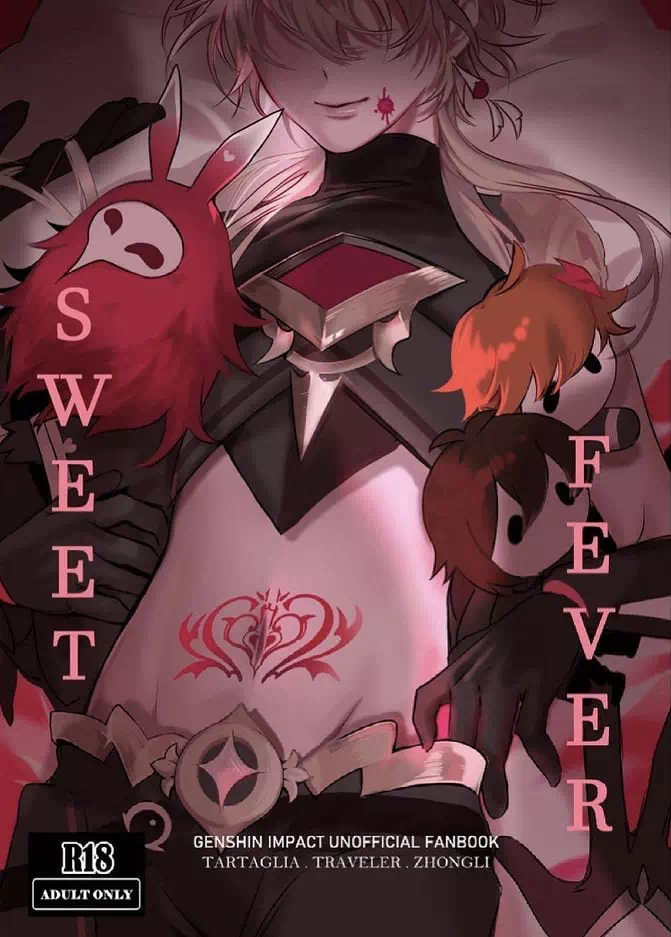 Хентай манга яой Genshin Impact – Sweet Fever (Сладкая Лихорадка). Пейринг: Тарталья/Итэр/Чжун Ли